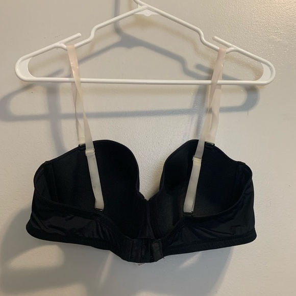 La Senza Black Strapless Bra with Clear Straps 38D - Picture 2 of 8